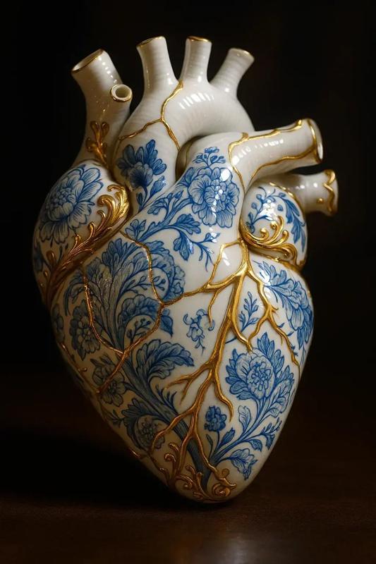 Porcelain heart