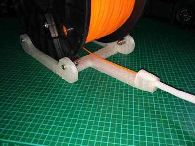Simple Filament spool stand v2 with filament guide
