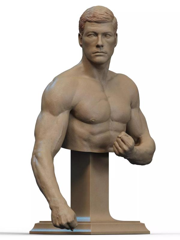 Frank Dux Bust 3D Print