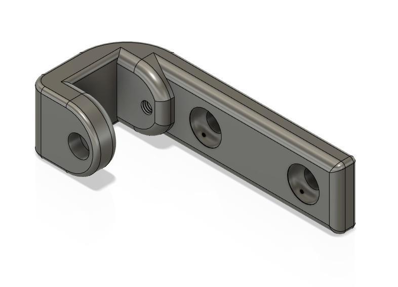 caravan window stay mount bracket