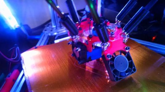Kossel Clear Triple Fan Mount