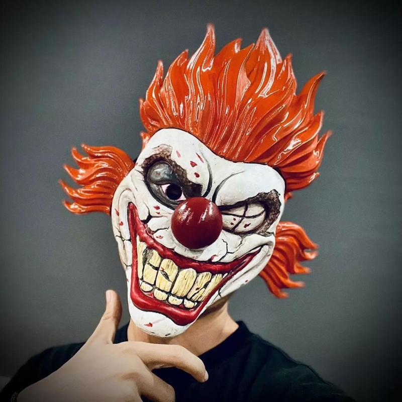 Sweet Tooth Twisted Metal Mask With Hair High Quality