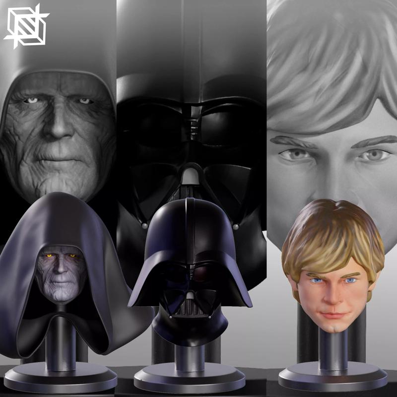 STAR WARS PACK - CUSTOM HEAD -