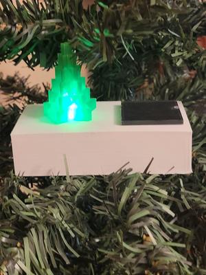 Solar powered light up Christmas tree