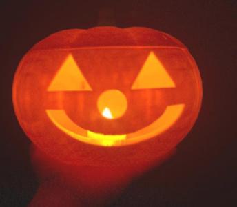 happy jack Halloween decoration w/ removable top