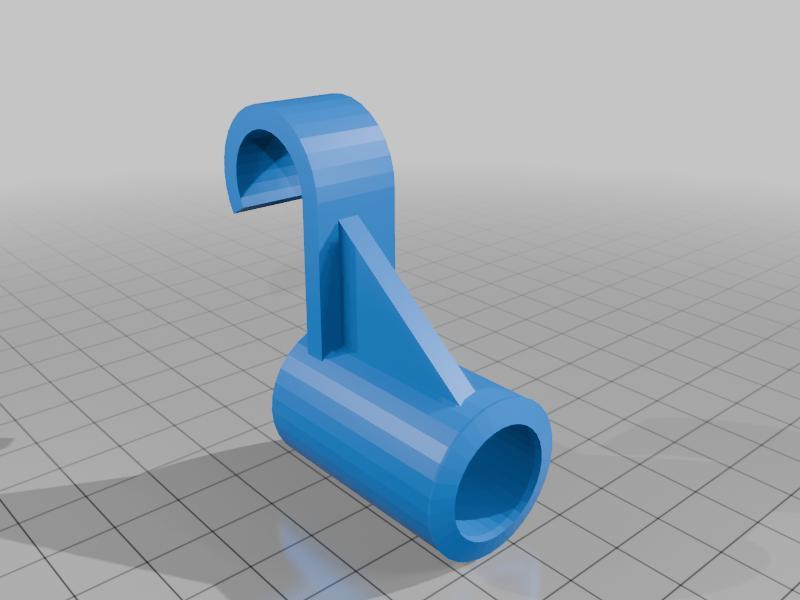 Plastic hook for tube