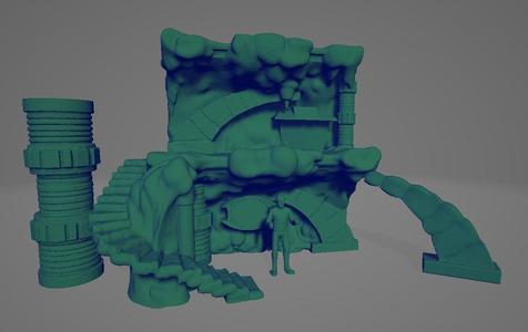 Cardassian Liberation Cave Playset- Star Trek DS9