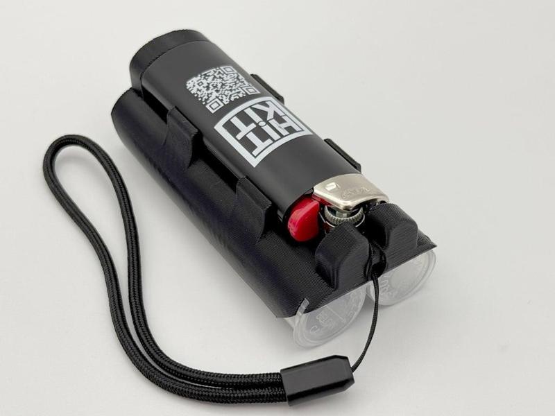 Double Barrel- holds two doob tubes + a lighter!