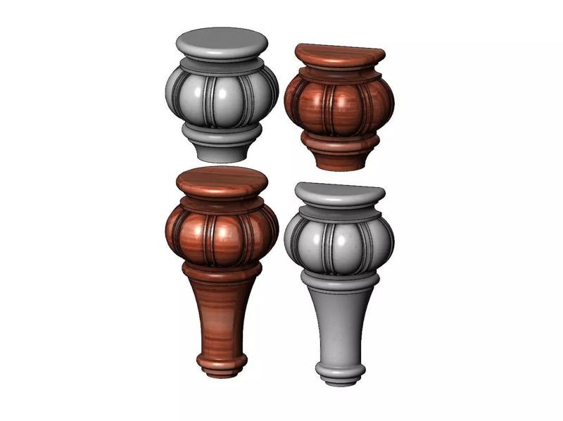 Traditional Fluted Bun Foot