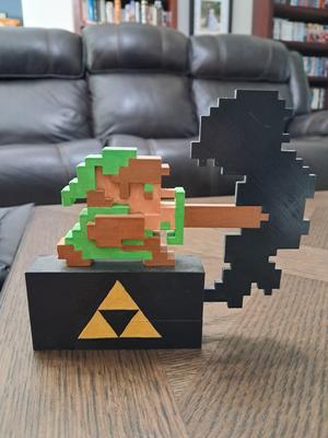 Legend of Zelda Link and Zelda II Dark Link