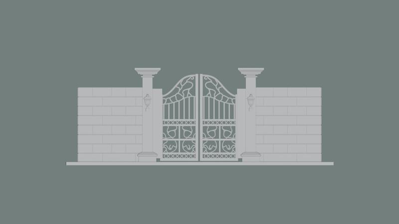 Gate 3D model