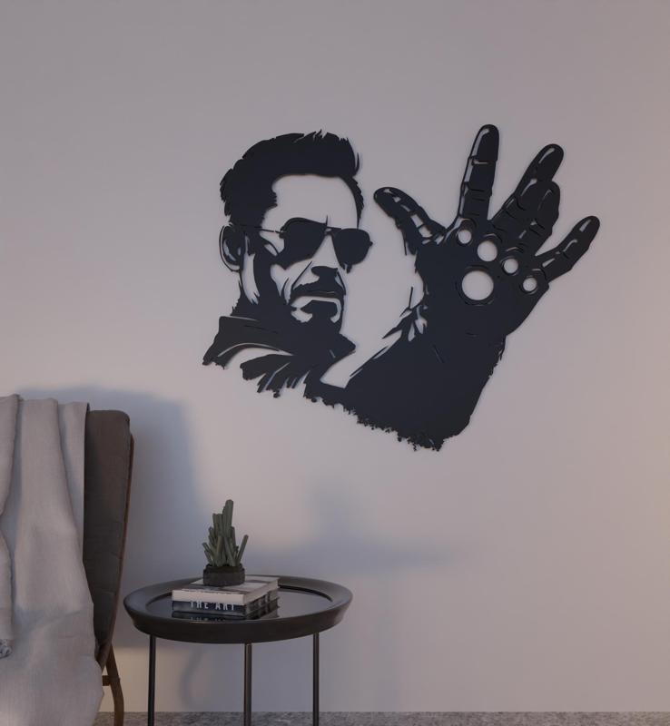 Iron Man Infinity Gems 2d wall art Marvel wall decorations