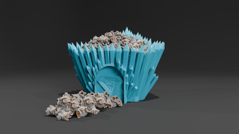 Superman Fortress of Solitude Popcorn Bucket | 3D Printable STL | DC Comics Fan Art