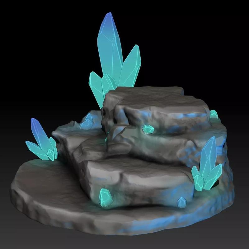 Pokemon Diorama Crystal Cave