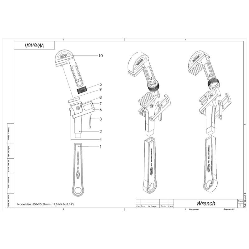 Wrench - BioShock - Printable 3d model - STL + CAD bundle - Commercial Use