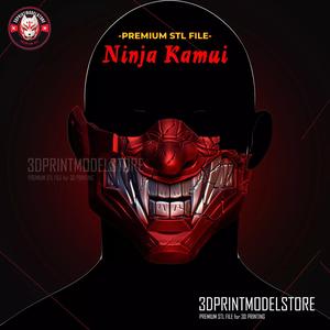 Ninja Kamui Broken Mask - Oni Samurai Halloween Cosplay
