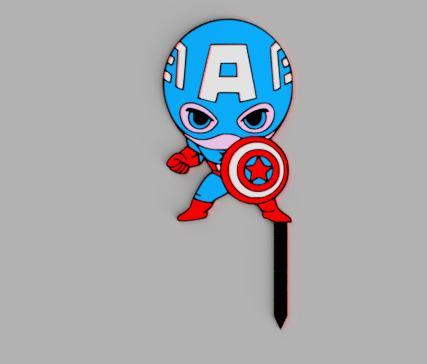 Captain America Baby Topper