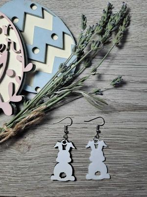 Easter Bunny Earring 6 3D Print & Laser Cut