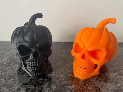 Skull Pumpkin Halloween Decoration