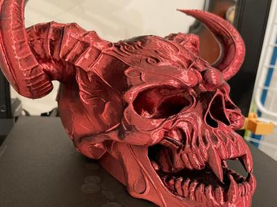 Demon skull Halloween Decor