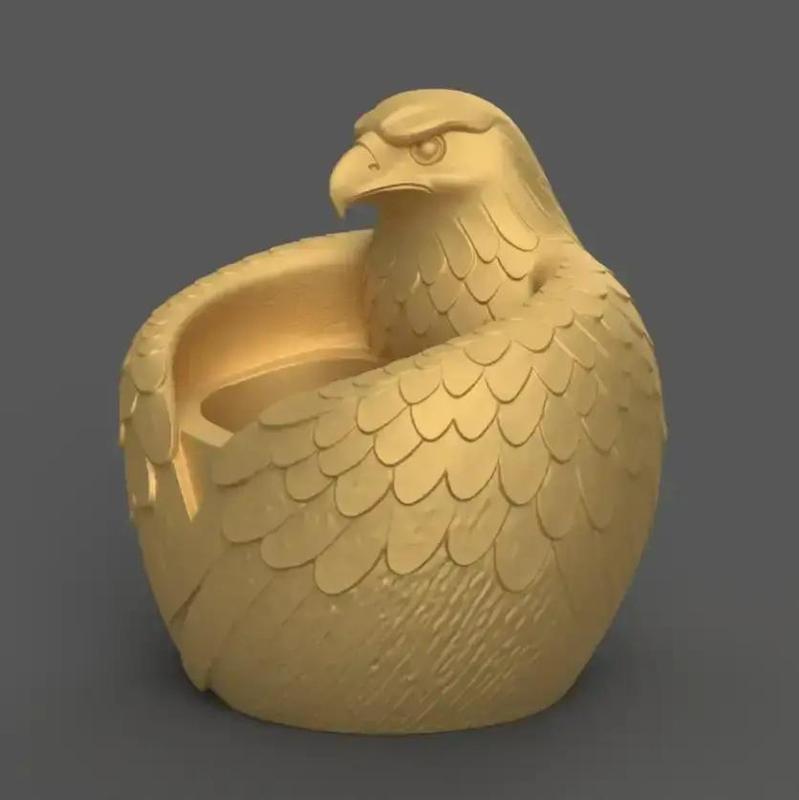 Regal Eagle Planter urn candy container candle holder stl