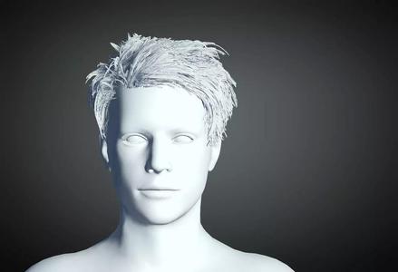 3D Hair style for Man 71 3D model