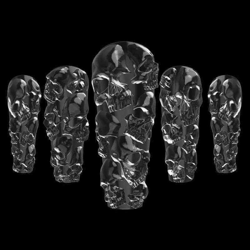 Nightmare Skulls 3d Nail Tips