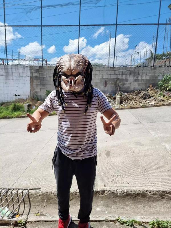 PREDATOR DEPREDADOR  CASCO MASCARA COSPLAY LANCE KNIFE