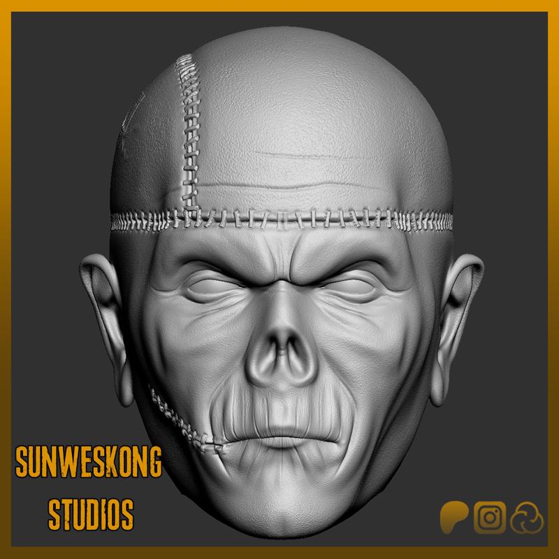 Metal Gear Solid 1  Psycho Mantis Un-Masked Headsculpt