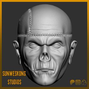 Metal Gear Solid 1  Psycho Mantis Un-Masked Headsculpt