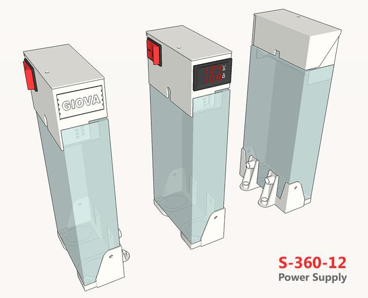 S-360-12 Power Supply -  Mount & Cover