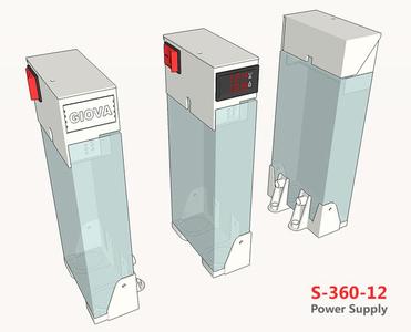 S-360-12 Power Supply -  Mount & Cover