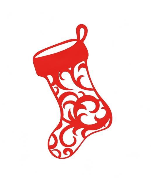 Christmas sock tree decoration