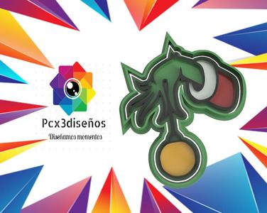 GRINCH CUTTER FOR CHRISTMAS CALLET hand