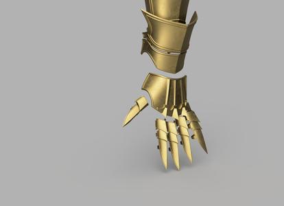 VINCENT VALENTINE'S REMAKE ARMOUR - Gaunlet Only