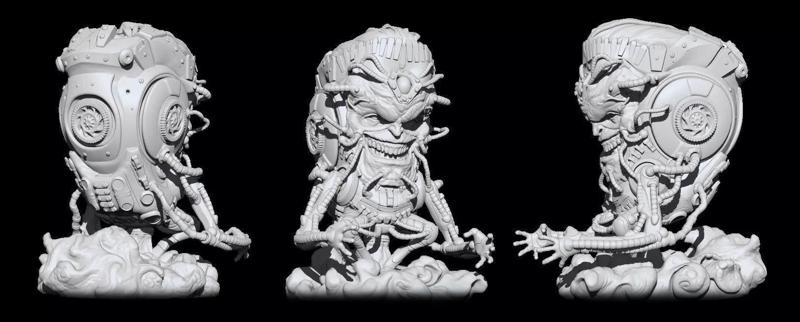 Modok sculpture