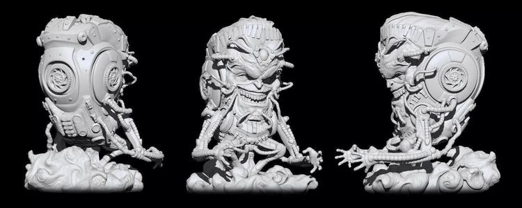 Modok sculpture