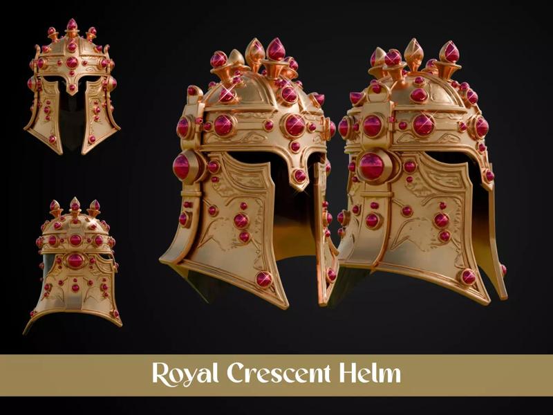 Stylized Persian Helmet -  Royal Crescent
