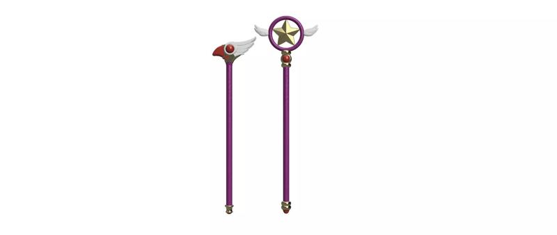 PACK SAKURA CARD CAPTOR CROSIER-STAFF-CANE