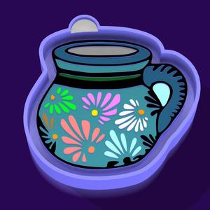 🎨🫙 Hand-Painted Jar – Freshie, Keychain, Resin & Candle Mold