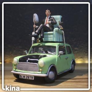 Mr. Bean over his Mini armchair 14cm figure