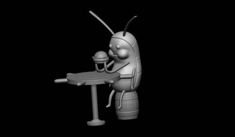 spongebob cockroach - meme