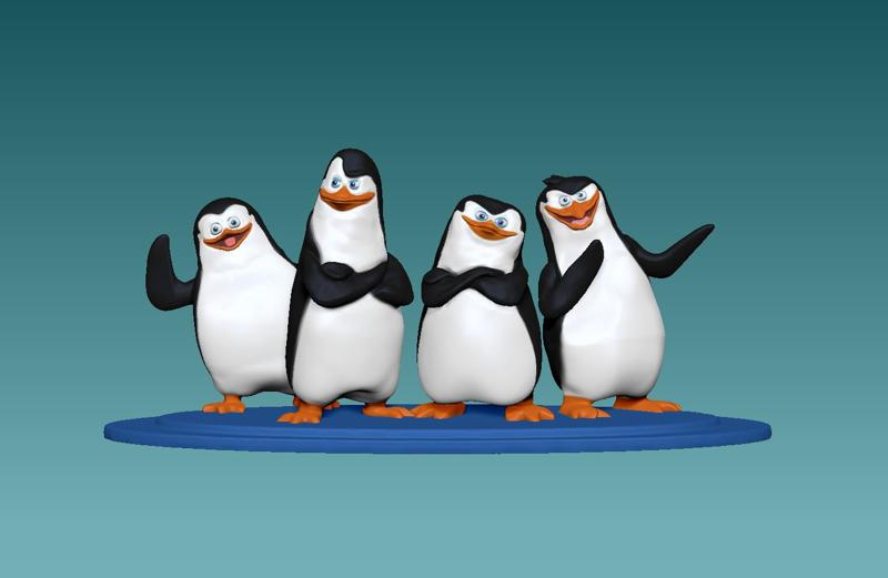 skipper rico private Kowalski the penguins from penguins of madagascar