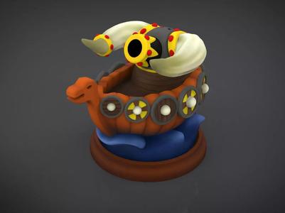 Ship 3d printable figure toy