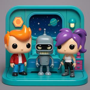sculpture characters futurama