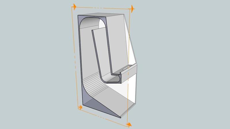 Iphone folded horn passive speaker