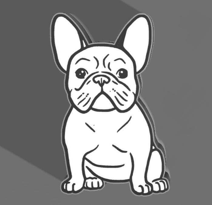 led lamp french bulldog