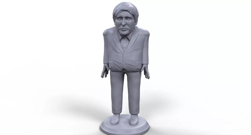 Boris Johnson stylized high quality 3D printable miniature