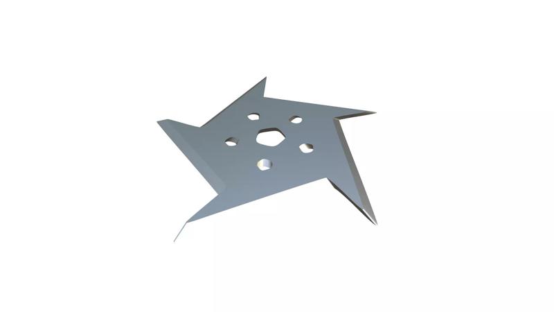 Shuriken metal star