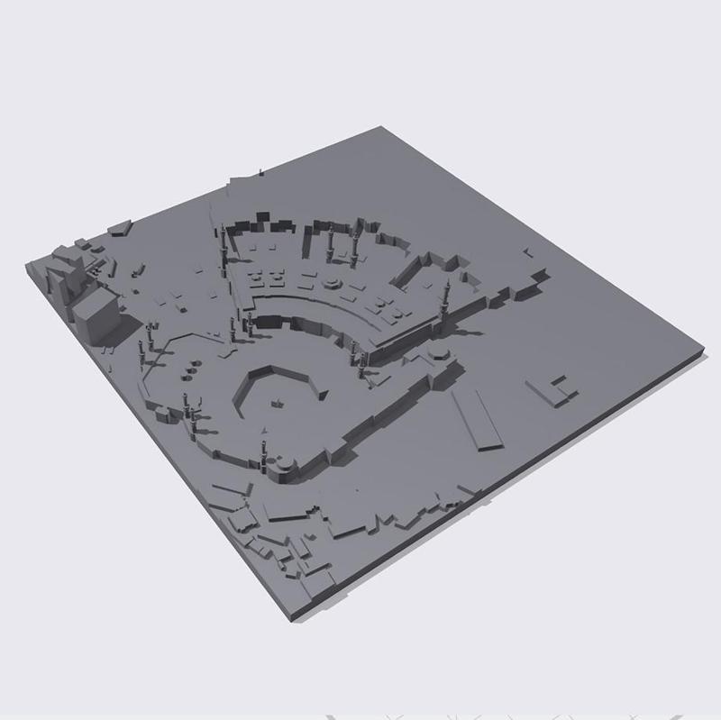 HOLY MESCID-I HARAM 3D MAP | 3D CITY ART | 3D PRINTED LANDMARK